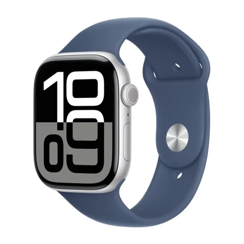 ساعت هوشمند اپل سری 10 مدل Apple Watch Series 10 Aluminium Case 42mm Siver Denimبا گارانتی 18 ماهه شرکتی